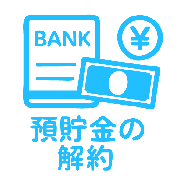 預貯金の解約・名義変更