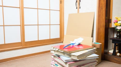 荷物の仕分けの画像