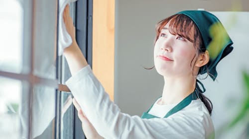 部屋の掃除の画像